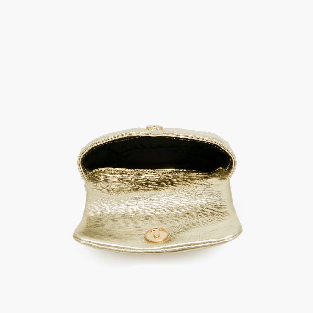 La Carrie MINI BORSA A SPALLA SHINY GOLD Prezzo Ridotto