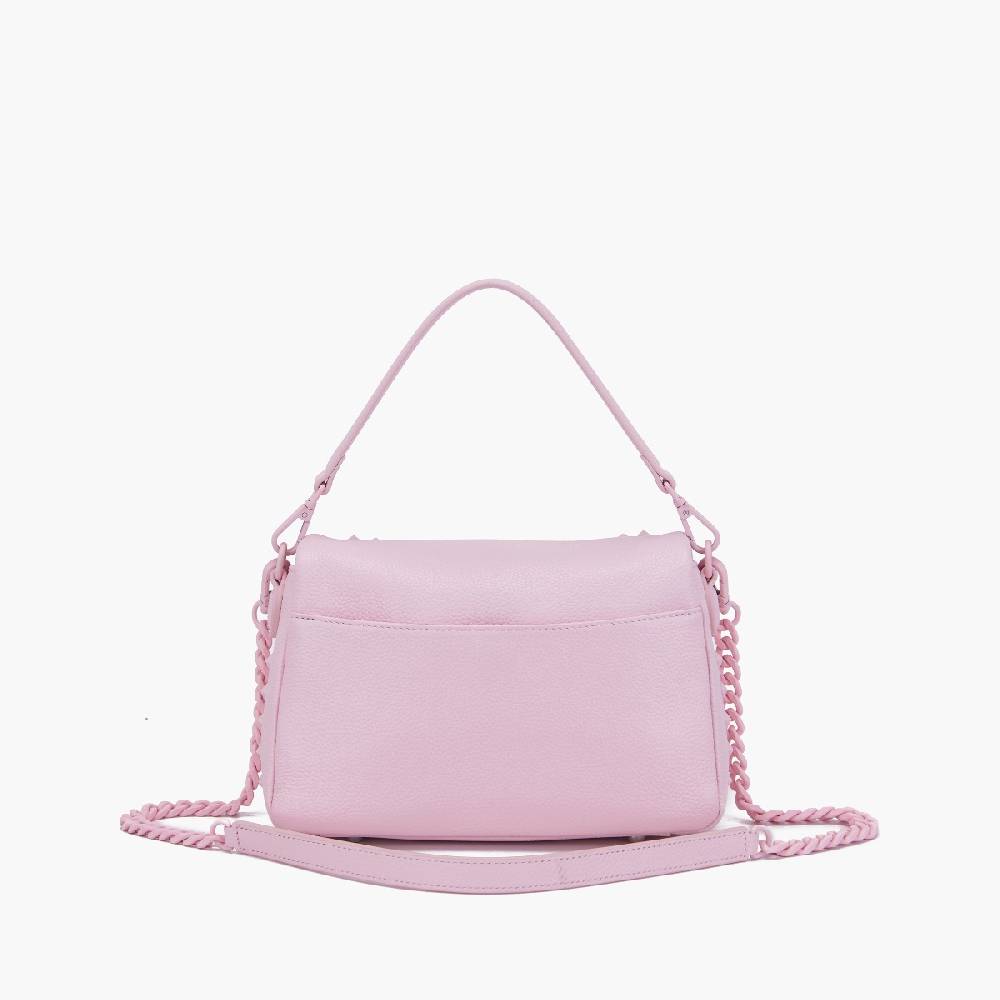 La Carrie PINK HAND BAG IN TUMBLED LEATHER Vendita Calda