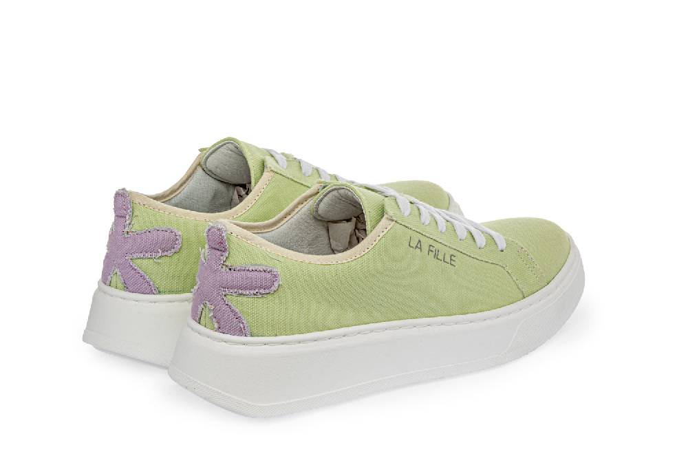 L.Pucci Sneakers P91222C Water Green-Lilac Vendita