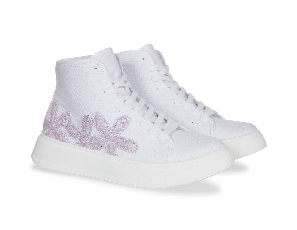 L.Pucci Basket P91223C White-Lilac Promozione