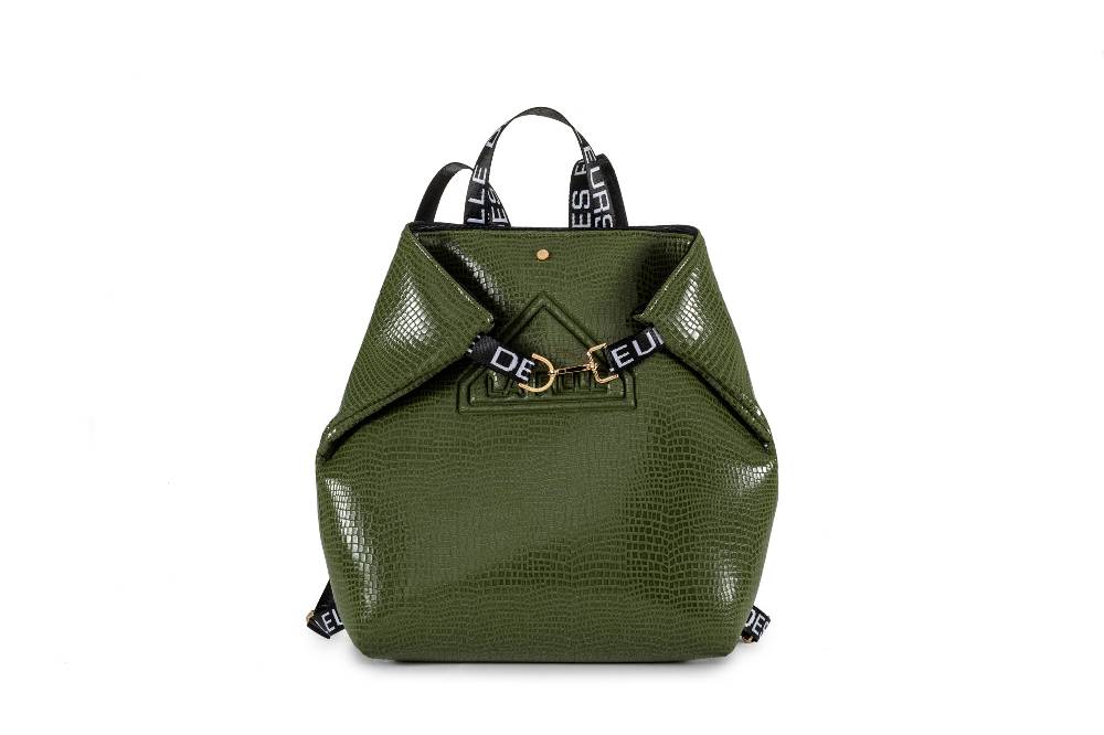 L.Pucci Ambre Tekno Fabric Scale Green In Vendita