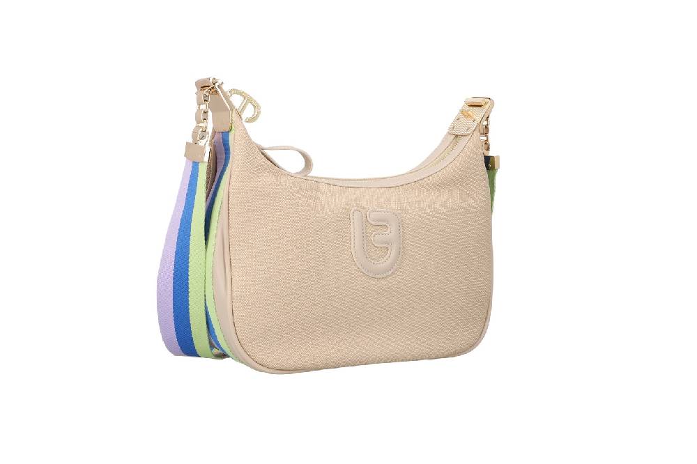 L.Pucci Farah Stripes Canvas Beige Promozione