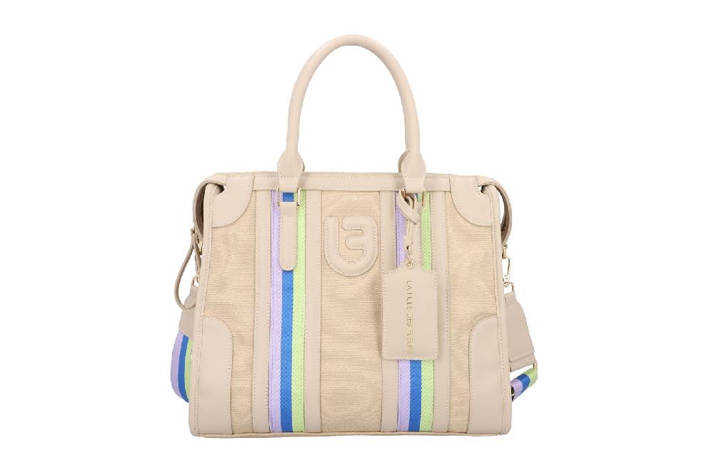 L.Pucci Asmara Stripes Canvas Beige Saldi