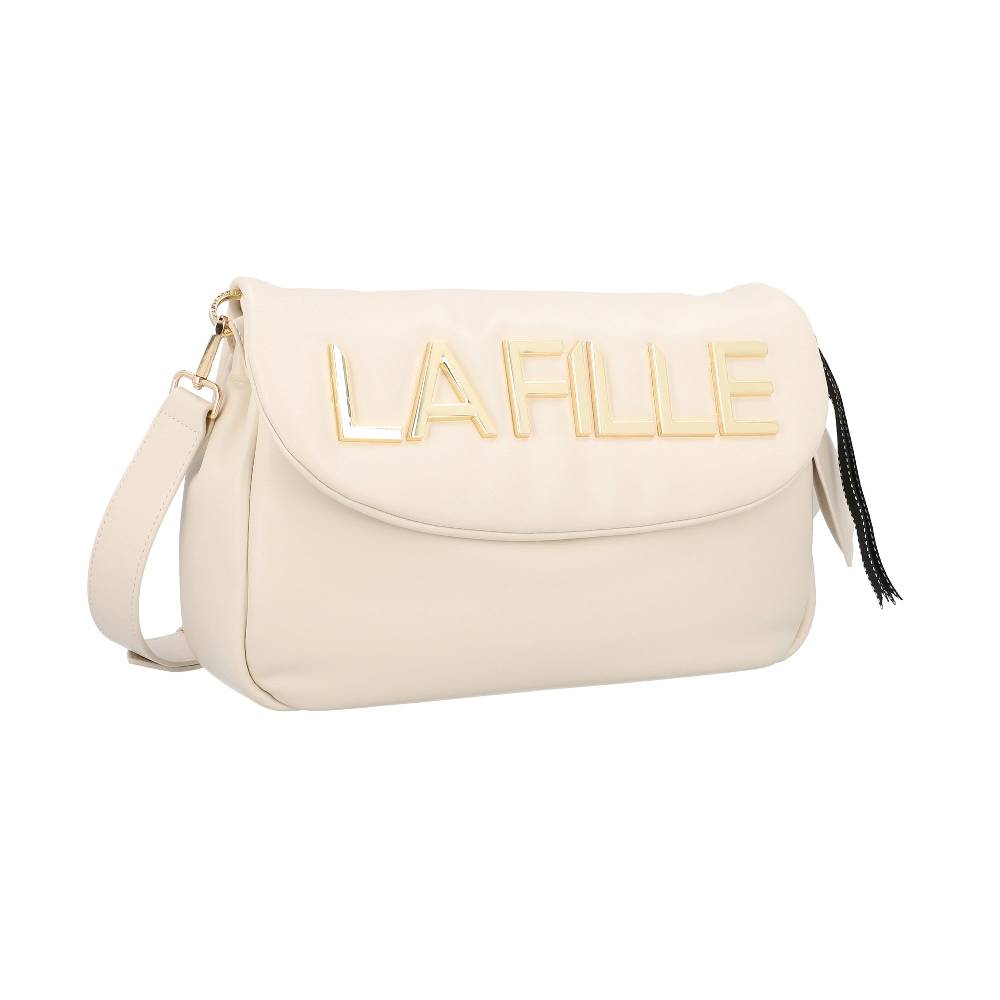 L.Pucci Odette Metal Logo Line Dirty White Sconto
