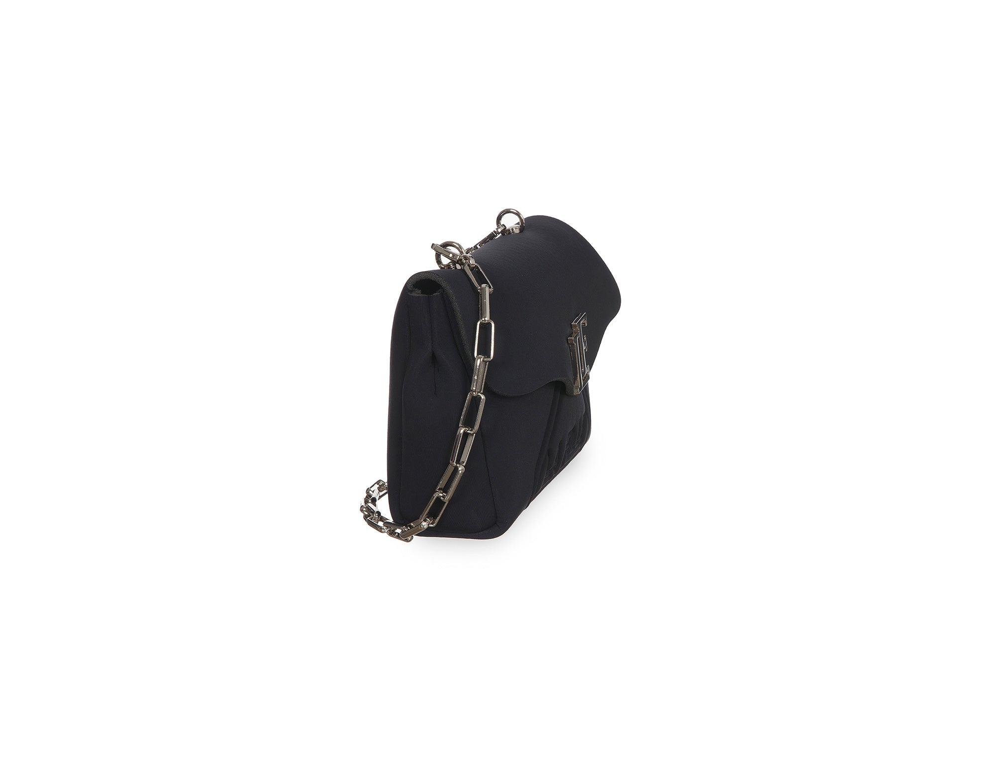 L.Pucci Valentina Med Tekno Fabric Black Vendite Flash