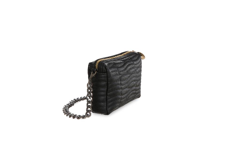 L.Pucci Carmen Small Quilted bicolor Black Moda