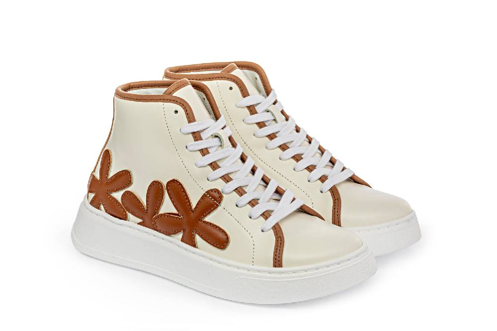 L.Pucci Basket P91213P Ecru-Camel Italia