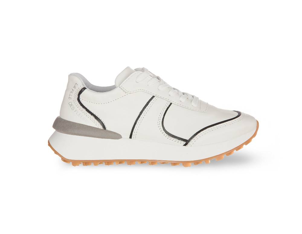 L.Pucci Missouri Leather White-Black