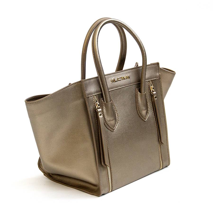 Laura Di Maggio ALIA – Borsa a trapezio in pelle saffiano bronzo Soddisfazione Garantita