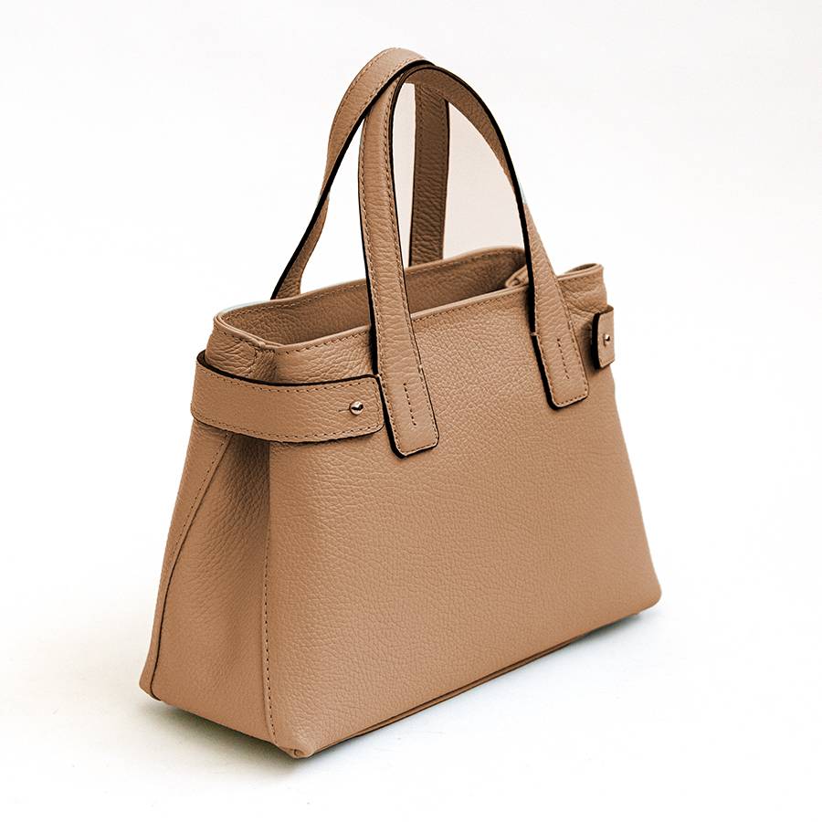 Laura Di Maggio BERRY – Bauletto in pelle cuoio chiaro Promozione Limitata