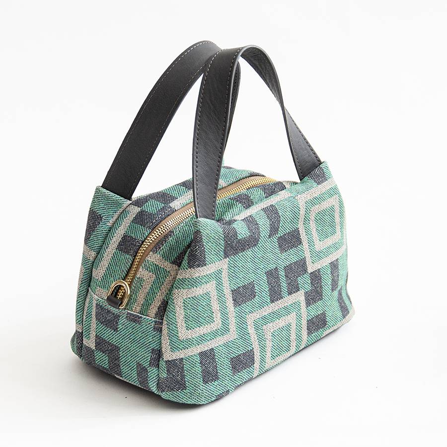 Laura Di Maggio FANTASY – Bauletto in camoscio stampato tiffany Economico