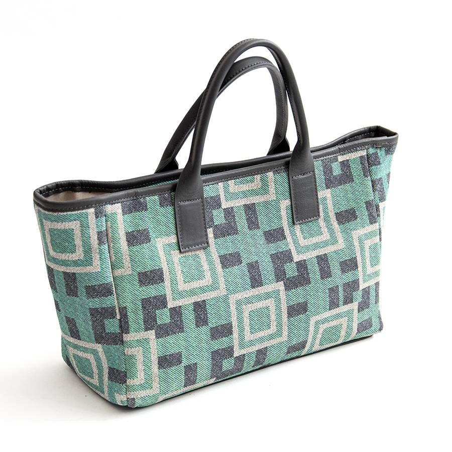 Laura Di Maggio MILANO FANTASY – Borsa in pelle e camoscio stampato tiffany Online