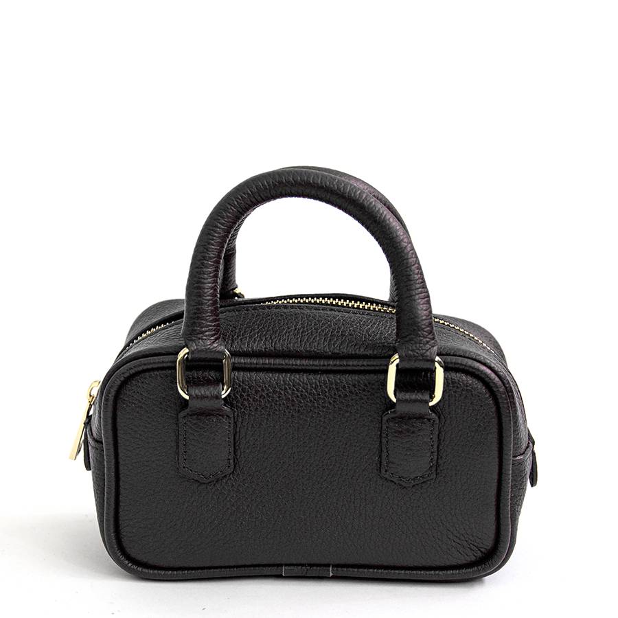 Laura Di Maggio NENA – Miny bauletto in pelle nero Saldi