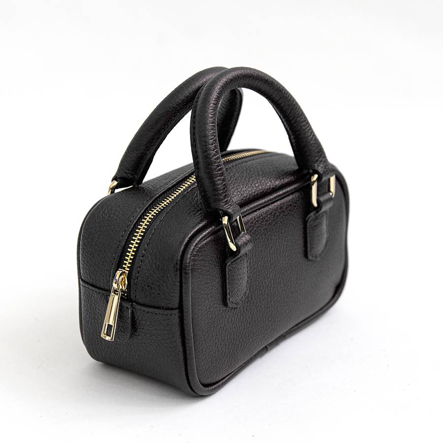 Laura Di Maggio NENA – Miny bauletto in pelle nero Saldi