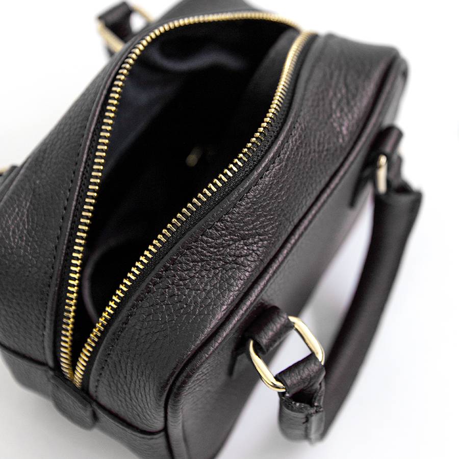 Laura Di Maggio NENA – Miny bauletto in pelle nero Saldi