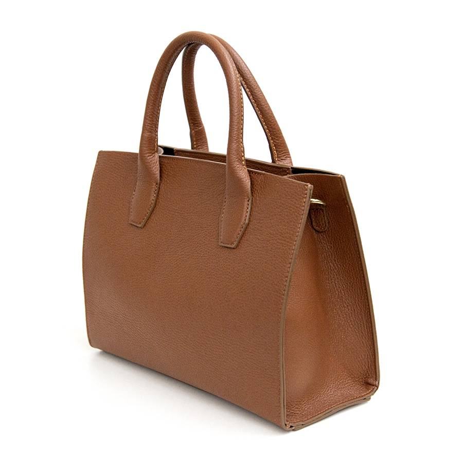Laura Di Maggio MIRIAM – Borsa in pelle dollaro marrone Italy