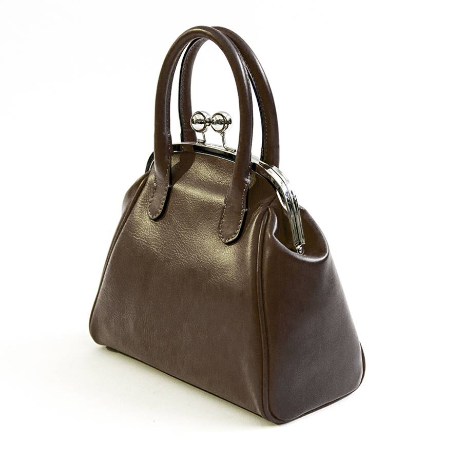 Laura Di Maggio NONNA – Borsa a clutch in nappa testa di moro Vendita