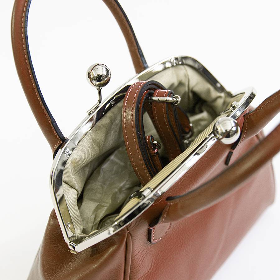 Laura Di Maggio NONNA – Borsa a clutch in nappa cuoio Spedizione Gratuita