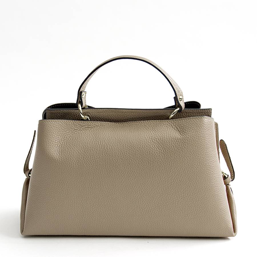 Laura Di Maggio ALEXA – borsa strutturata in pelle dollaro taupe Negozi Online