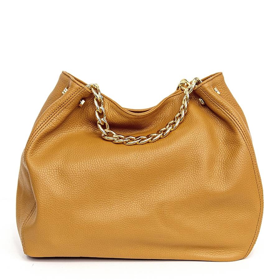 Laura Di Maggio PEACH – borsa a mano con catena in pelle cuoio Fino Al -60%