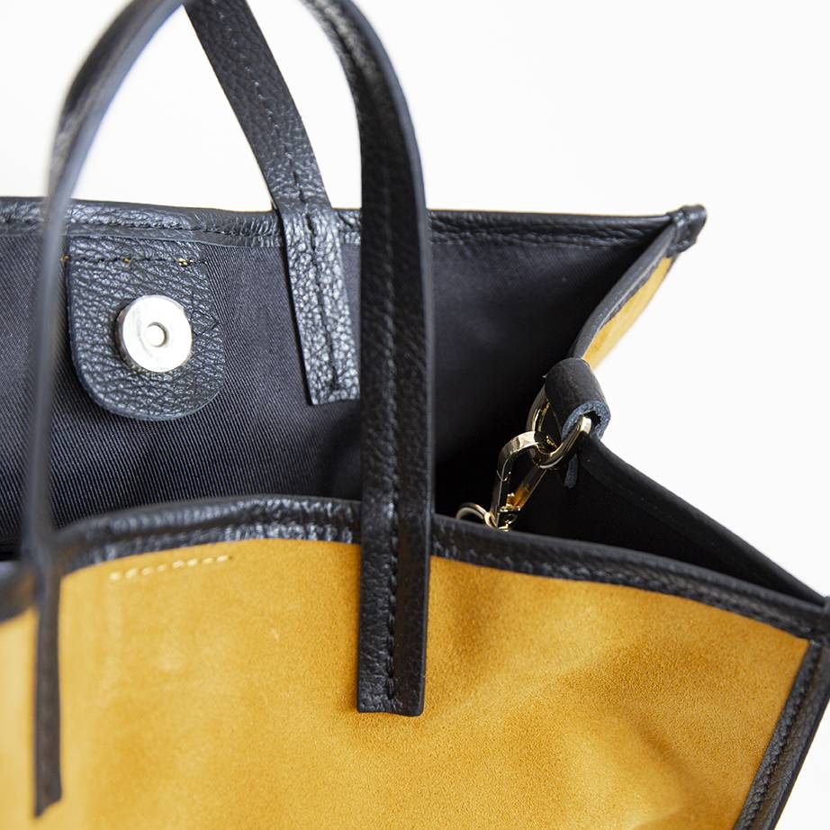 Laura Di Maggio ISABELLA – Shopper in pelle camoscio senape Online
