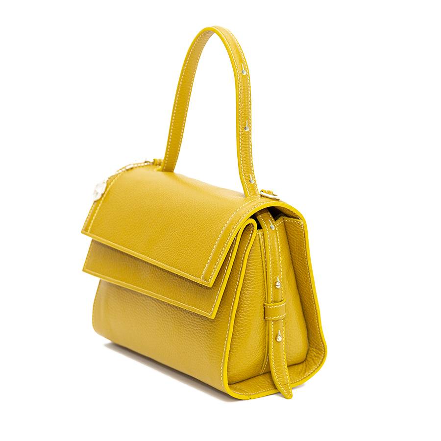 Laura Di Maggio LISBONA – piccola borsa classica gialla Offerte