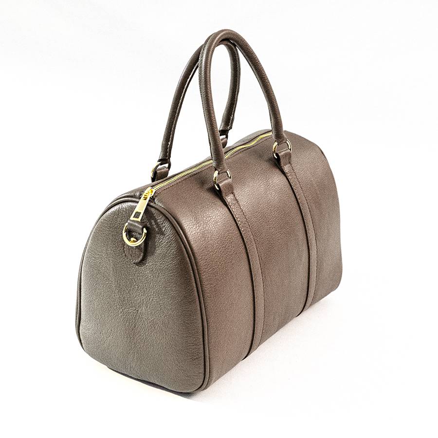 Laura Di Maggio BUBBLE – Bauletto in pelle dollaro taupe Nuovi prodotti