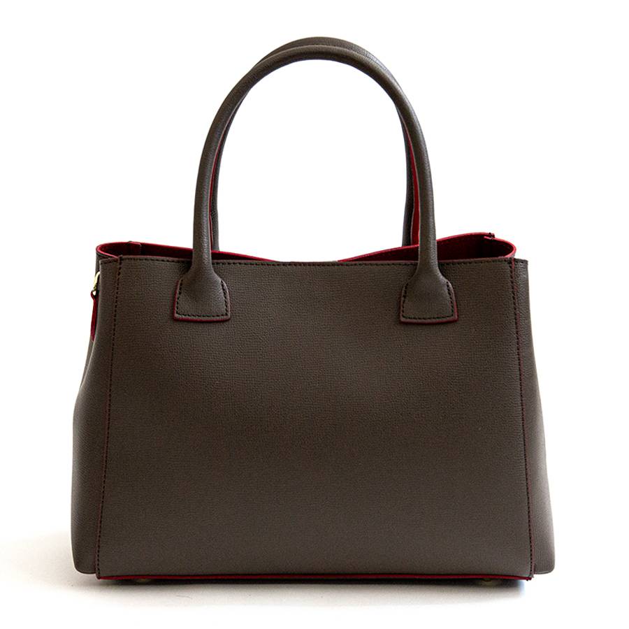 Laura Di Maggio IRINA – Tote in pelle testa di moro e interno rosso Vendita Economica