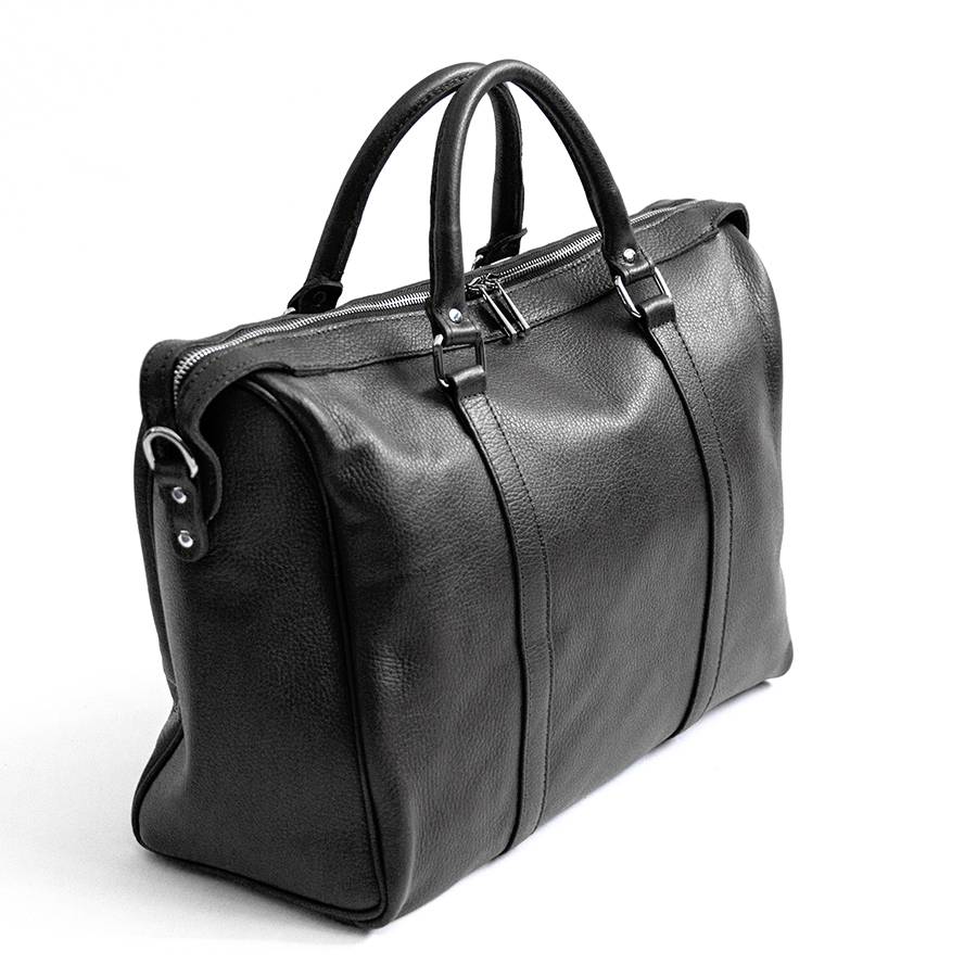Laura Di Maggio TRAVEL – Borsone in pelle nera Vendite Flash