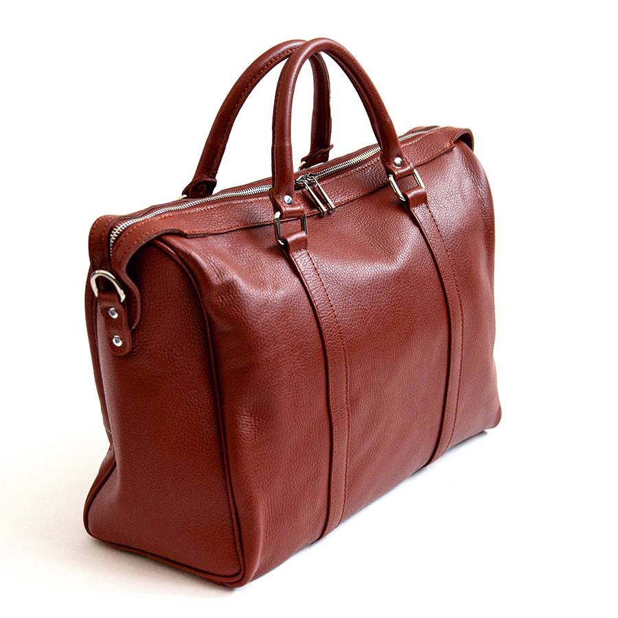 Laura Di Maggio TRAVEL – Borsone in pelle rubino Negozio
