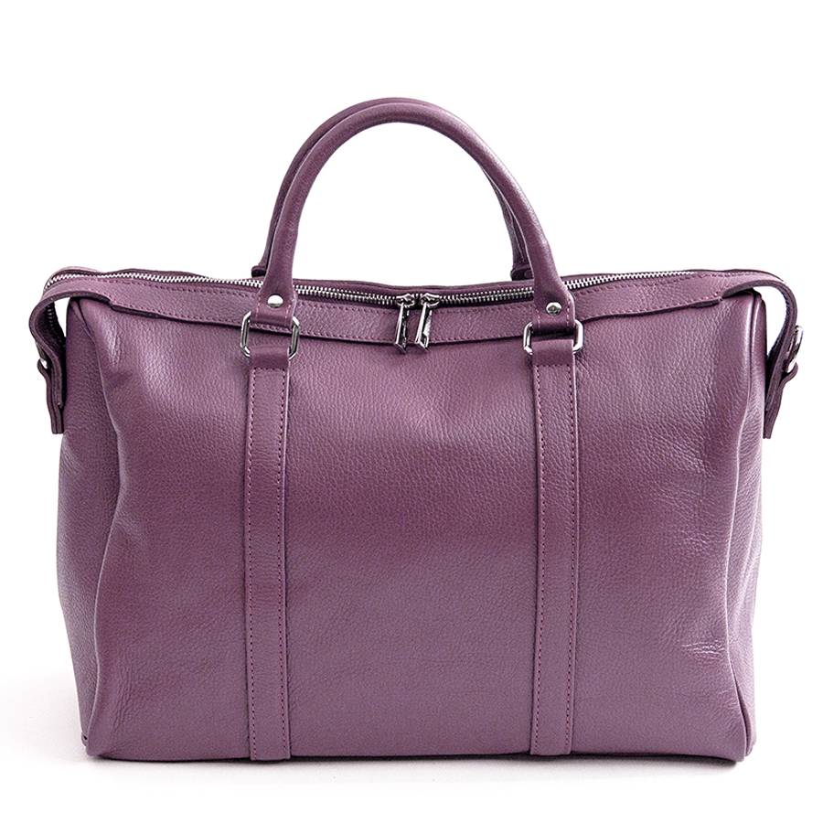 Laura Di Maggio TRAVEL – Borsone in pelle malva