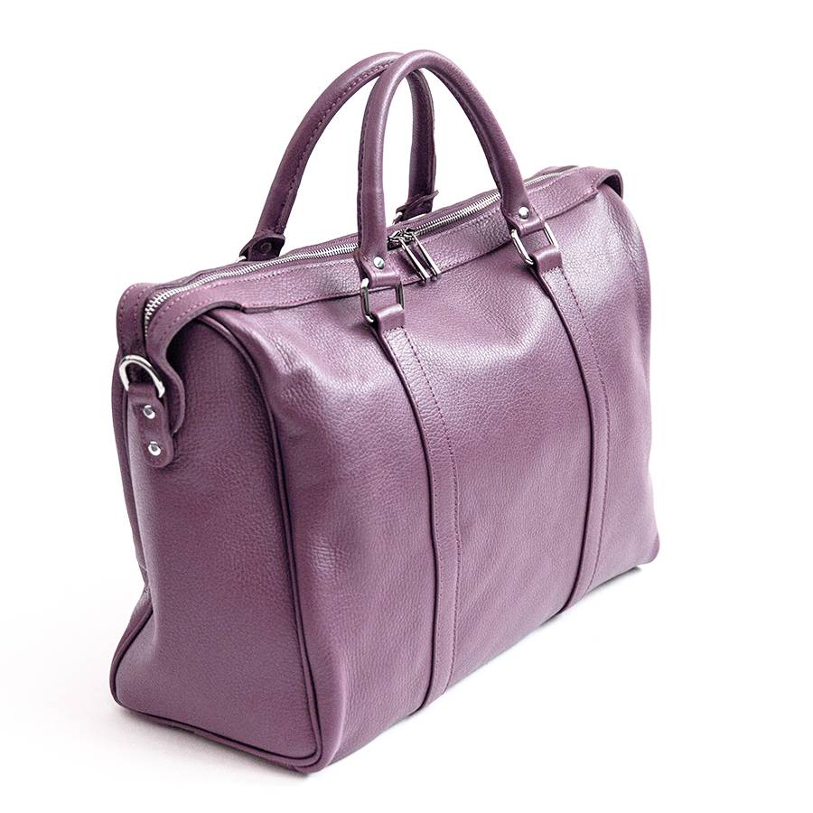 Laura Di Maggio TRAVEL – Borsone in pelle malva In Saldo
