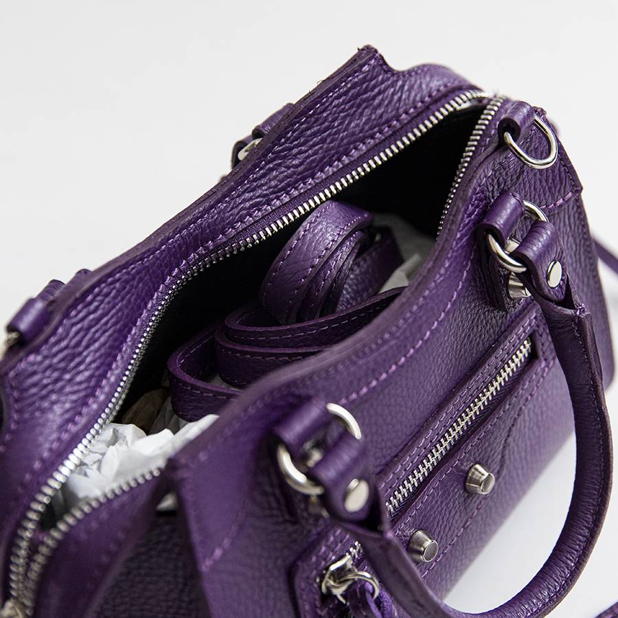 Laura Di Maggio BARCELLONA SMALL – bauletto in pelle viola 2025