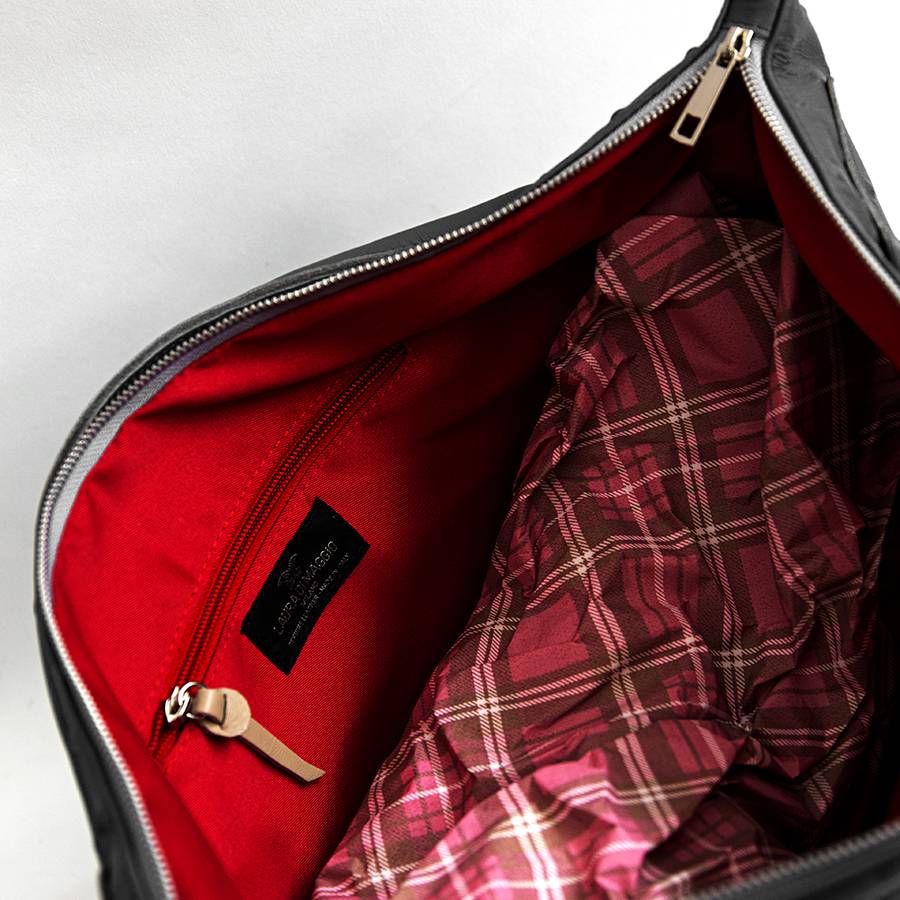 Laura Di Maggio BIKER – borsa in pelle soft stampa chiodo nero Negozi Online