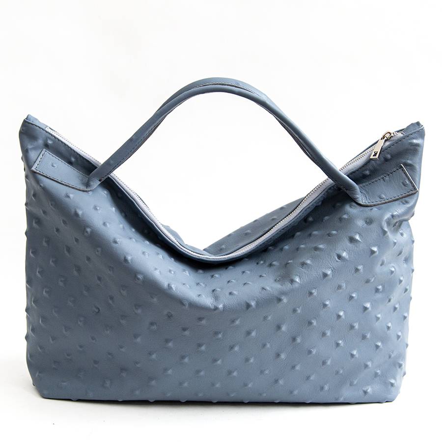 Laura Di Maggio BIKER – borsa in pelle soft stampa chiodo avio
