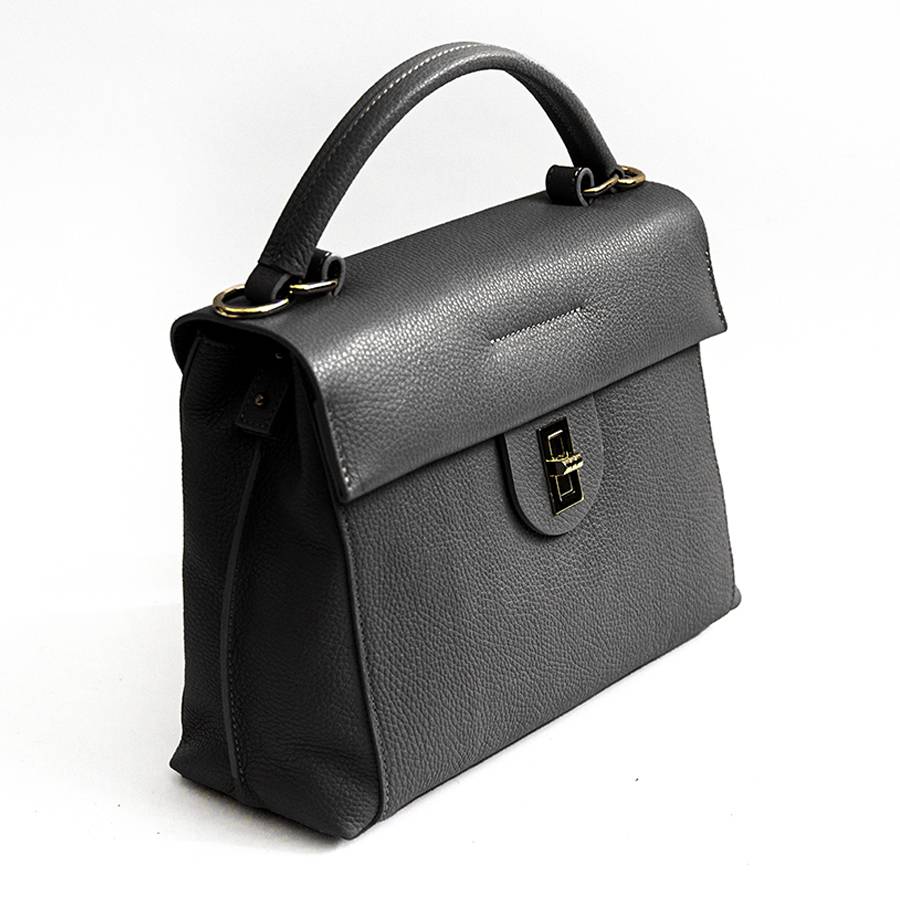 Laura Di Maggio ZELDA – borsa in pelle dollaro nera Prezzo Ridotto