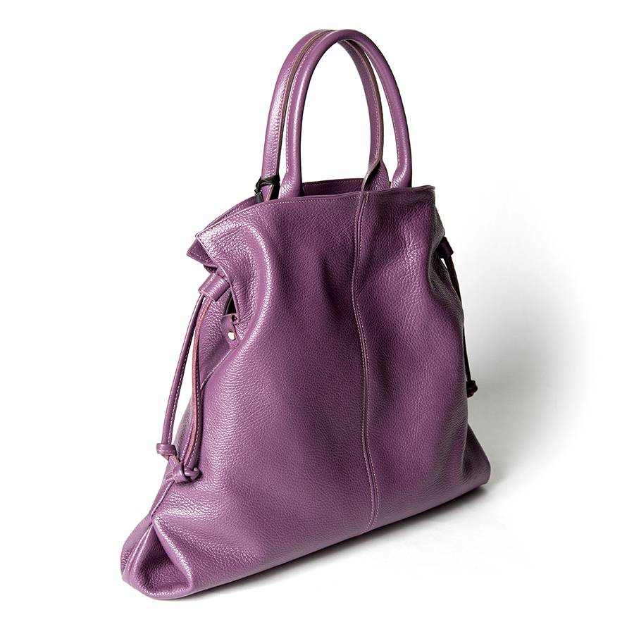 Laura Di Maggio GLORIA – borsa a sacco in pelle malva Outlet