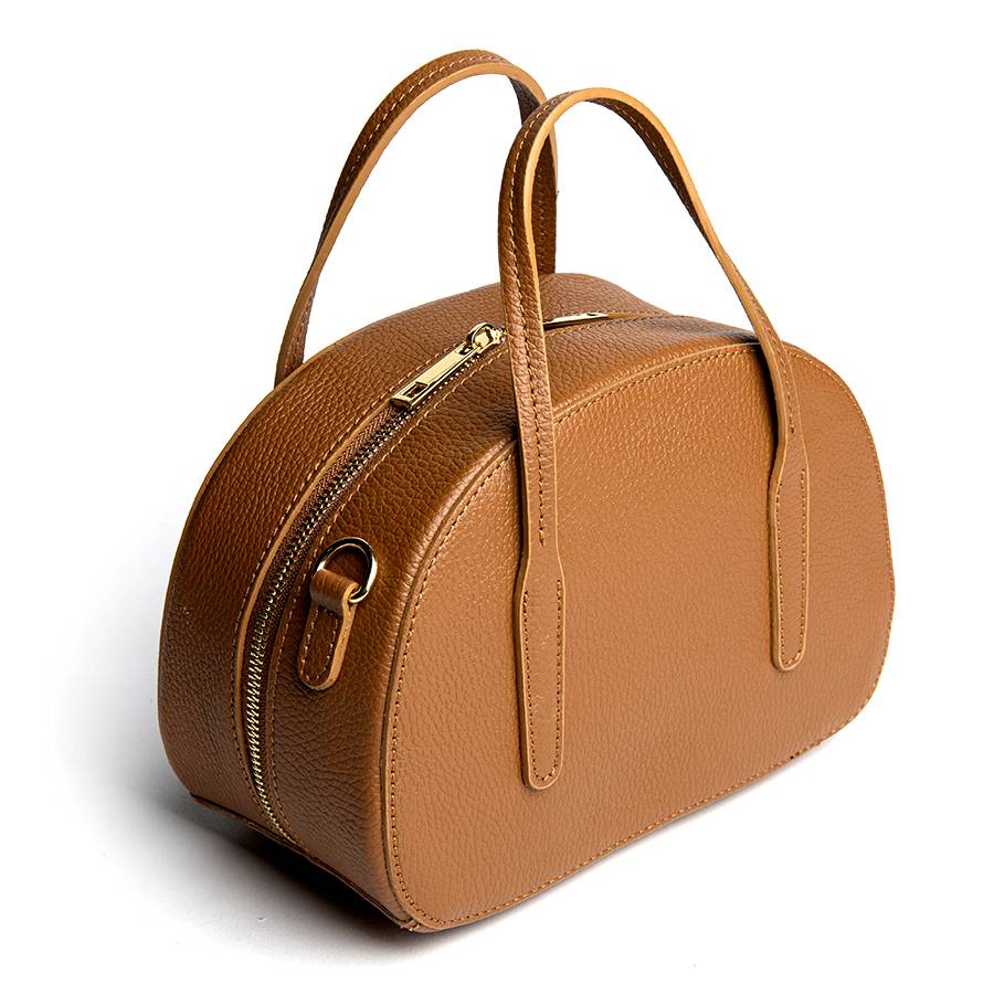 Laura Di Maggio LUNA – Bauletto in pelle dollaro cuoio Saldi