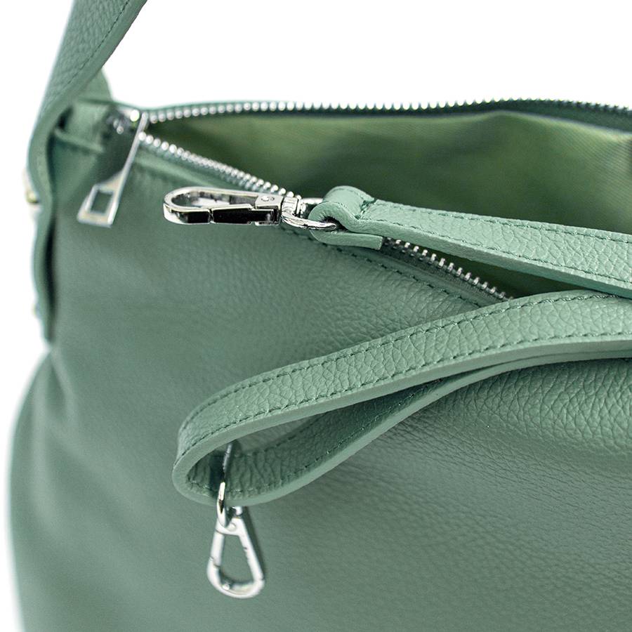 Laura Di Maggio NESSY – Sacca in pelle verde menta Qualità