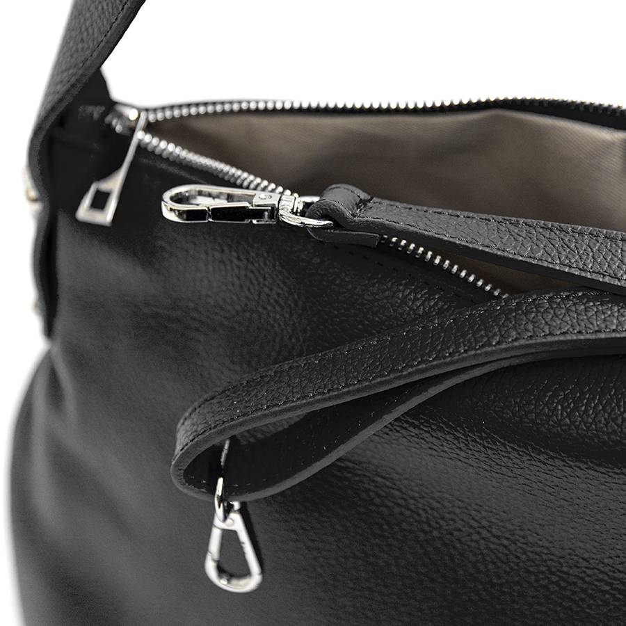 Laura Di Maggio NESSY – Sacca in pelle nera Vendite Flash
