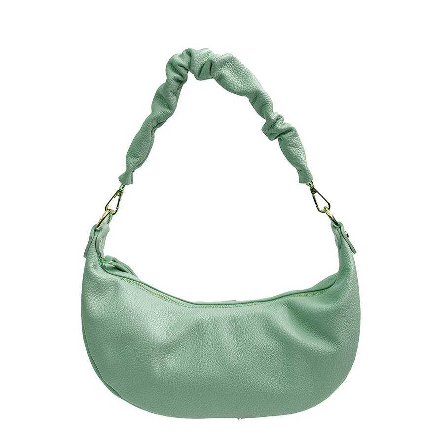 Laura Di Maggio SUSAN – Baguette in pelle verde menta In Saldo