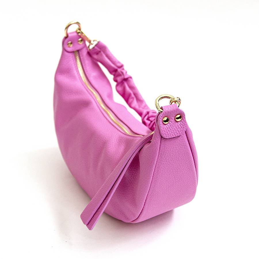 Laura Di Maggio SUSAN – Baguette in pelle rosa Nuova