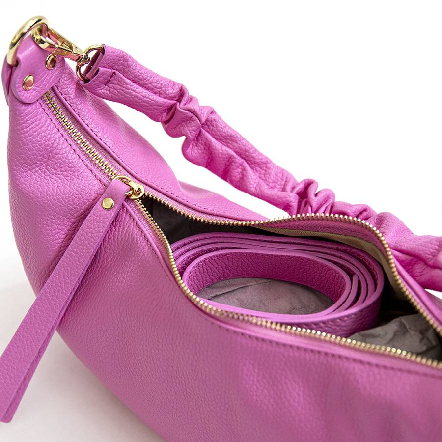 Laura Di Maggio SUSAN – Baguette in pelle rosa Nuova