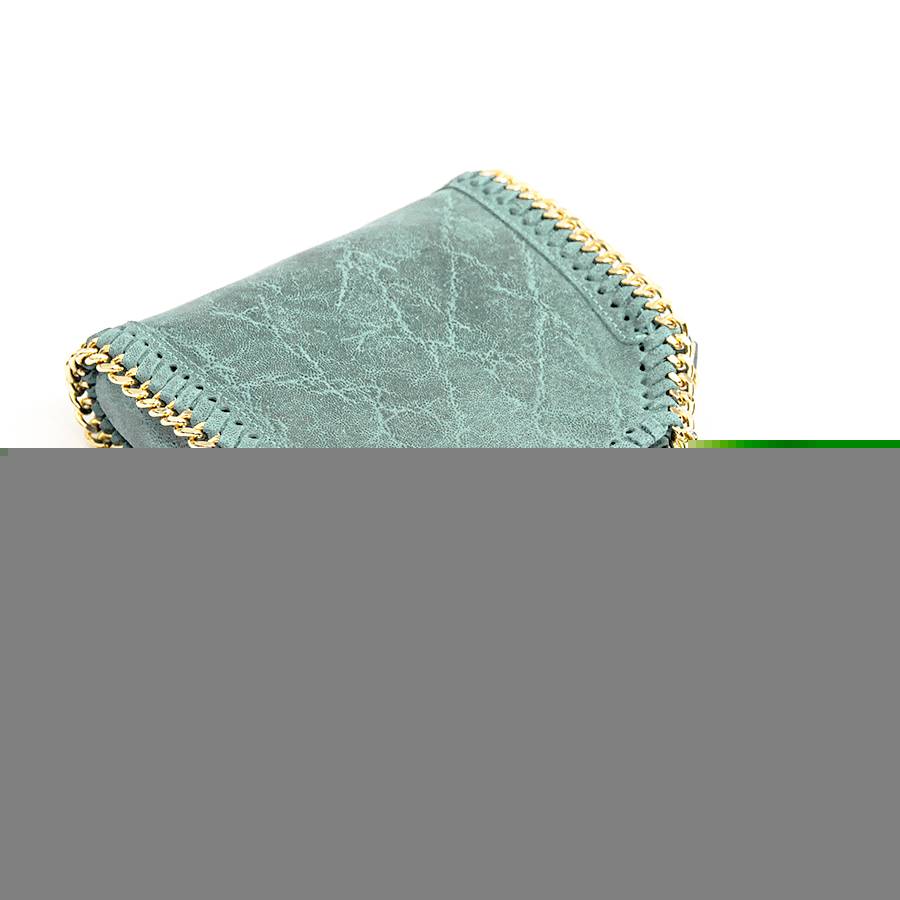 Laura Di Maggio LUMI – Borsa con catene in pelle vintage menta Italy