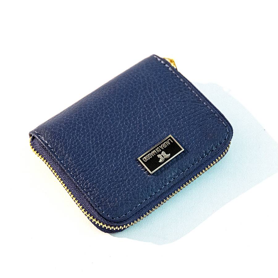 Laura Di Maggio PORTAFOGLIO Mini in pelle blu Promozione Limitata