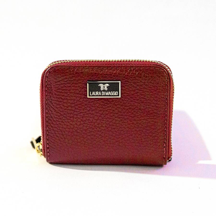 Laura Di Maggio PORTAFOGLIO Mini in pelle rosso