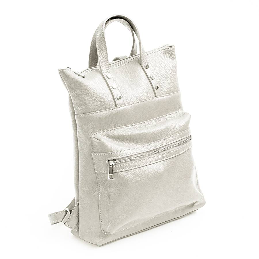 Laura Di Maggio YALE – Zaino in pelle latte Qualità Garantita