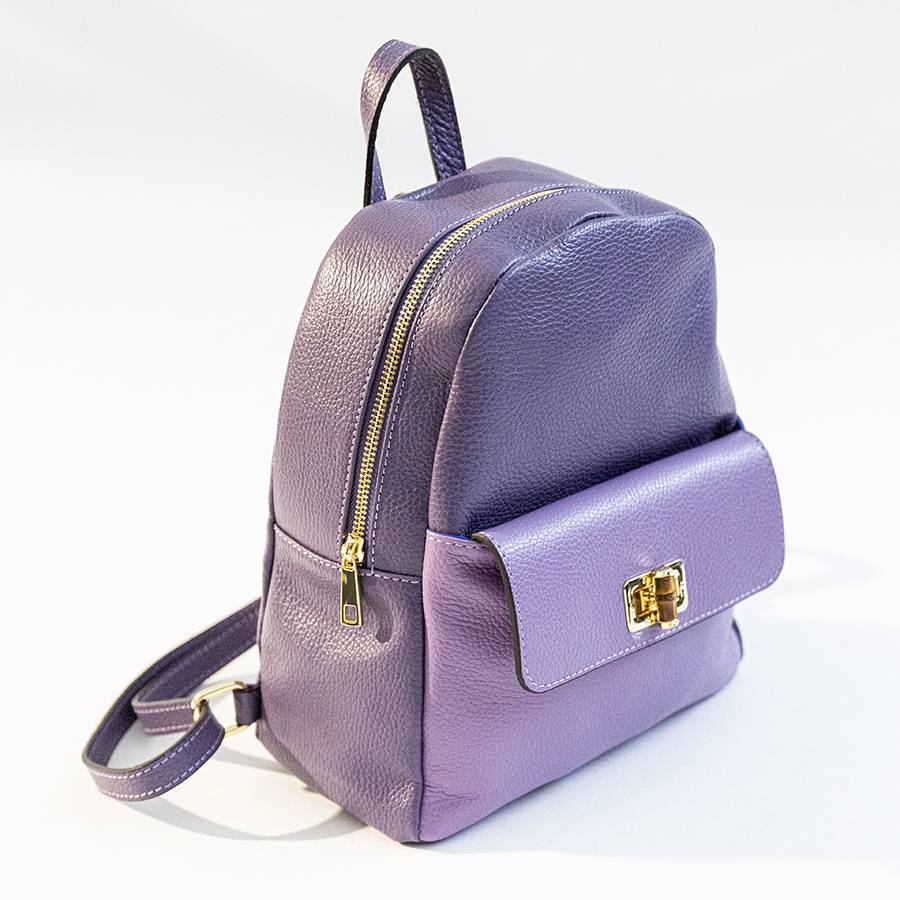 Laura Di Maggio NEMO – Zaino in pelle lilla & violetto Acquista Ora