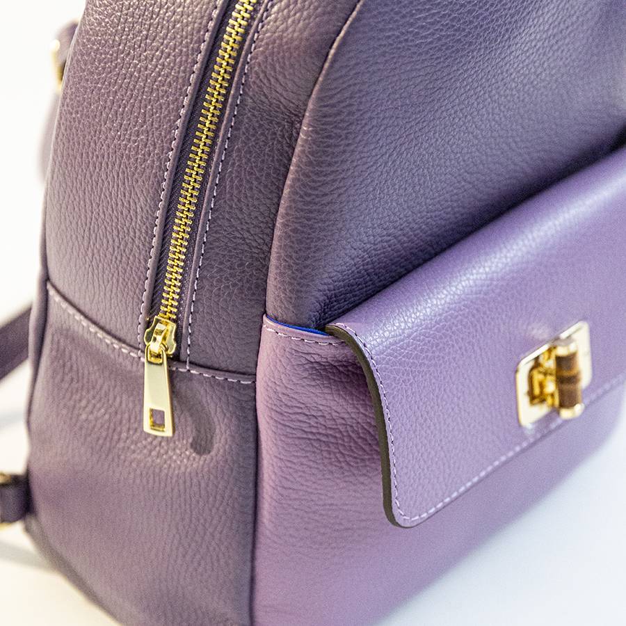 Laura Di Maggio NEMO – Zaino in pelle lilla & violetto Acquista Ora
