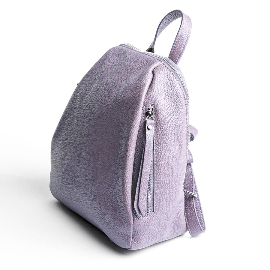Laura Di Maggio ZIP – zainetto in pelle dollaro lilla Fino Al -60%